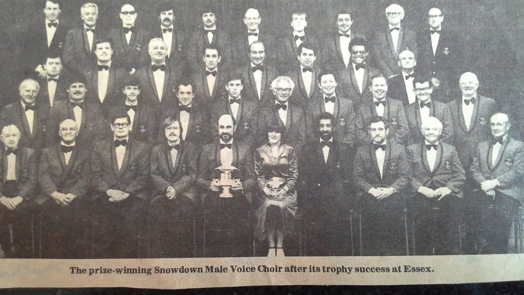 (10) The choir in the early 1980's first winners of the South Woodham Ferrers Male Choir Competition, in Essex. MD Paul Hodge, Accompanist Janis Files. 18817670649992504_o