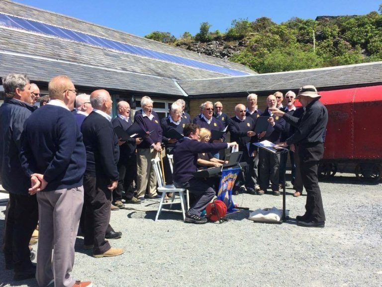 (25) Thankyou to Snowdown Colliery Welfare Male Voice Choir today for singing at The Slate Caverns, we all thoroughly enjoyed your songs! 19702771_1542924352395377_7339401439418806597_o